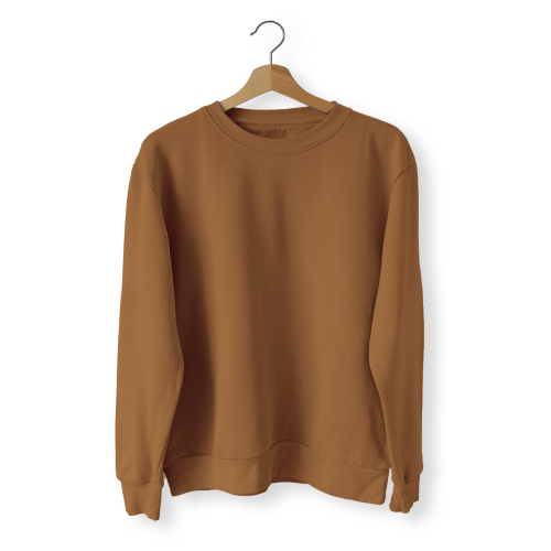 brown T-shirt